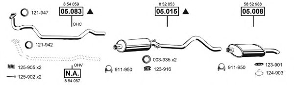 ASMET OP053150 Exhaust System